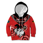 Custom NRL Dragons NAIDOC Week Kid Hoodie Keep The Fire Burning Indigenous Art
