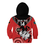 Custom NRL Dragons NAIDOC Week Kid Hoodie Keep The Fire Burning Indigenous Art