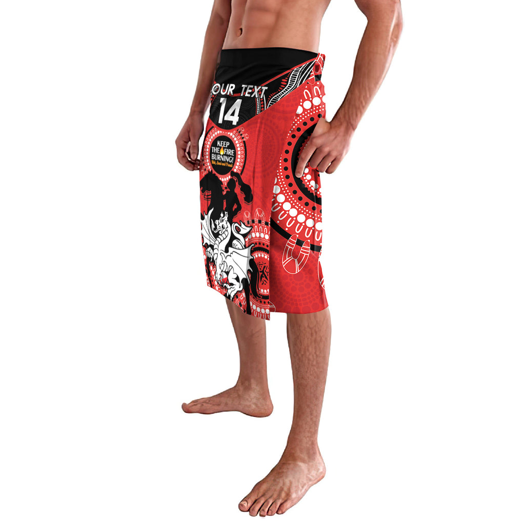 Custom NRL Dragons NAIDOC Week Lavalava Keep The Fire Burning Indigenous Art