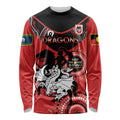 Custom NRL Dragons NAIDOC Week Long Sleeve Shirt Keep The Fire Burning Indigenous Art
