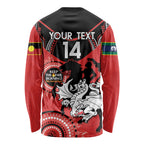 Custom NRL Dragons NAIDOC Week Long Sleeve Shirt Keep The Fire Burning Indigenous Art