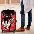 Custom NRL Dragons NAIDOC Week Luggage Cover Keep The Fire Burning Indigenous Art
