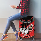 Custom NRL Dragons NAIDOC Week Luggage Cover Keep The Fire Burning Indigenous Art