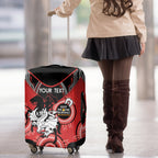 Custom NRL Dragons NAIDOC Week Luggage Cover Keep The Fire Burning Indigenous Art