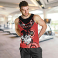 Custom NRL Dragons NAIDOC Week Men Tank Top Keep The Fire Burning Indigenous Art
