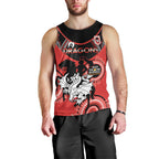 Custom NRL Dragons NAIDOC Week Men Tank Top Keep The Fire Burning Indigenous Art