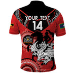 Custom NRL Dragons NAIDOC Week Polo Shirt Keep The Fire Burning Indigenous Art