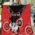 Custom NRL Dragons NAIDOC Week Quilt Keep The Fire Burning Indigenous Art