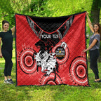 Custom NRL Dragons NAIDOC Week Quilt Keep The Fire Burning Indigenous Art
