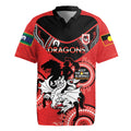Custom NRL Dragons NAIDOC Week Rugby Jersey Keep The Fire Burning Indigenous Art