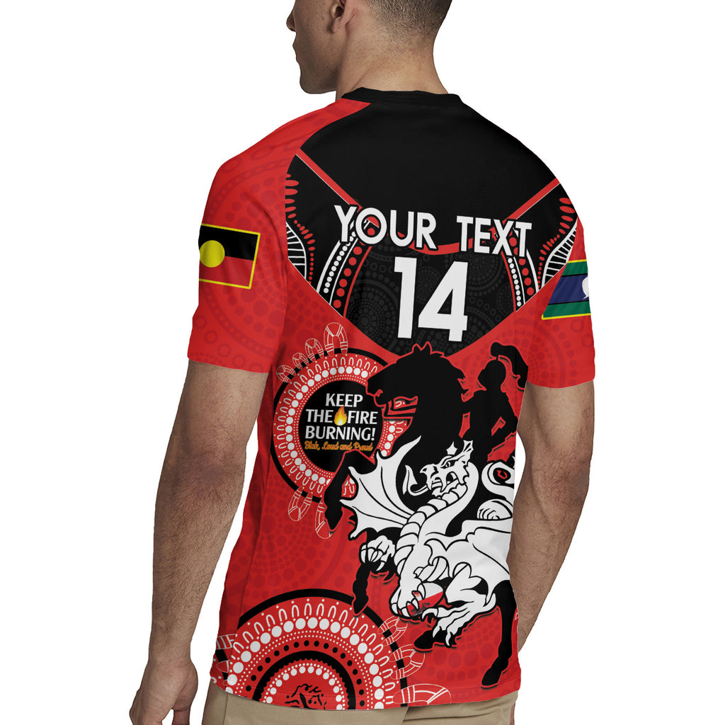 Custom NRL Dragons NAIDOC Week Rugby Jersey Keep The Fire Burning Indigenous Art