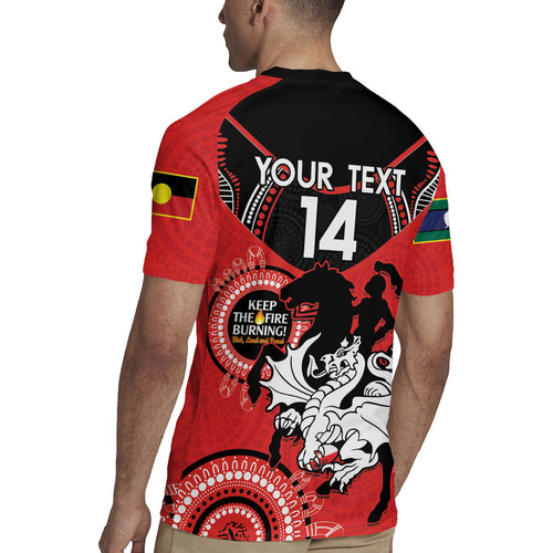 Custom NRL Dragons NAIDOC Week Rugby Jersey Keep The Fire Burning Indigenous Art