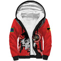 Custom NRL Dragons NAIDOC Week Sherpa Hoodie Keep The Fire Burning Indigenous Art