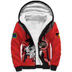 Custom NRL Dragons NAIDOC Week Sherpa Hoodie Keep The Fire Burning Indigenous Art