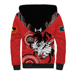 Custom NRL Dragons NAIDOC Week Sherpa Hoodie Keep The Fire Burning Indigenous Art
