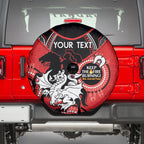 Custom NRL Dragons NAIDOC Week Spare Tire Cover Keep The Fire Burning Indigenous Art