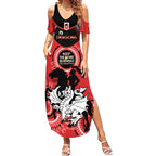 Custom NRL Dragons NAIDOC Week Summer Maxi Dress Keep The Fire Burning Indigenous Art