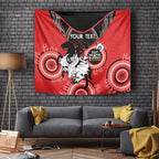 Custom NRL Dragons NAIDOC Week Tapestry Keep The Fire Burning Indigenous Art