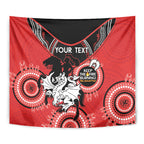 Custom NRL Dragons NAIDOC Week Tapestry Keep The Fire Burning Indigenous Art