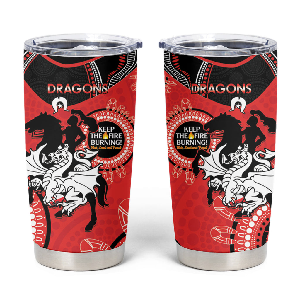 NRL Dragons NAIDOC Week Tumbler Cup Keep The Fire Burning Indigenous Art