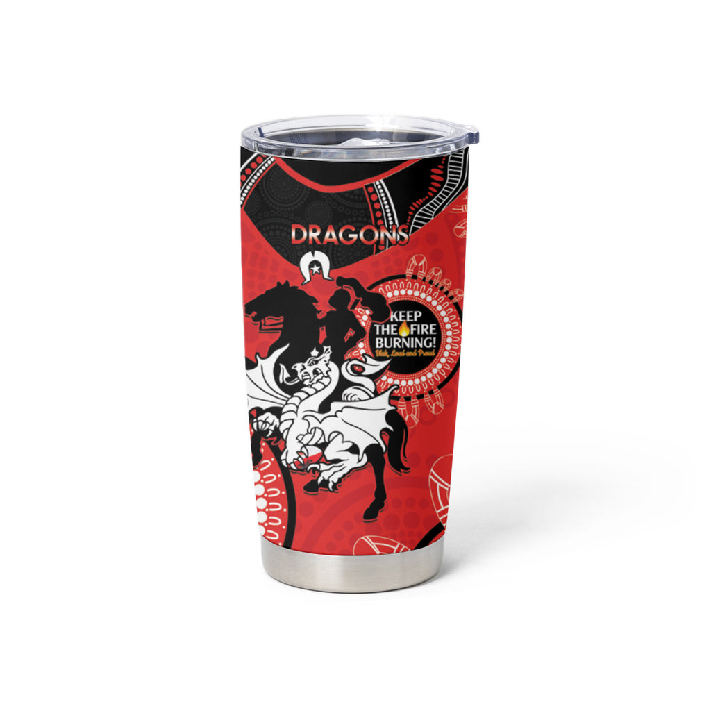 NRL Dragons NAIDOC Week Tumbler Cup Keep The Fire Burning Indigenous Art