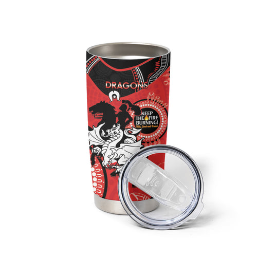 NRL Dragons NAIDOC Week Tumbler Cup Keep The Fire Burning Indigenous Art