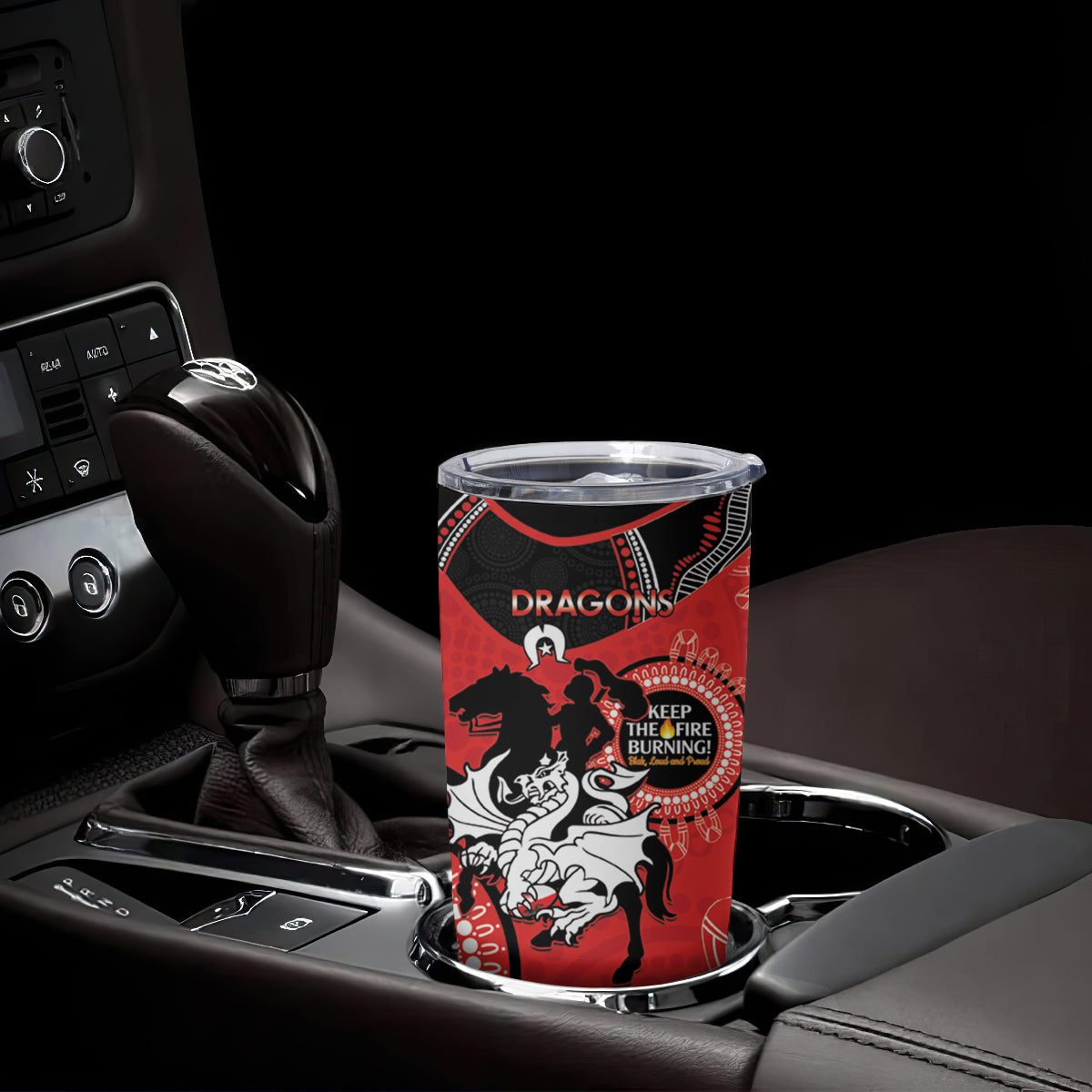 NRL Dragons NAIDOC Week Tumbler Cup Keep The Fire Burning Indigenous Art