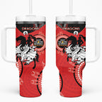 NRL Dragons NAIDOC Week Tumbler With Handle Keep The Fire Burning Indigenous Art