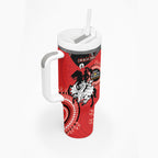 NRL Dragons NAIDOC Week Tumbler With Handle Keep The Fire Burning Indigenous Art