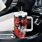 NRL Dragons NAIDOC Week Tumbler With Handle Keep The Fire Burning Indigenous Art