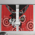 Custom NRL Dragons NAIDOC Week Window Curtain Keep The Fire Burning Indigenous Art