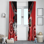 Custom NRL Dragons NAIDOC Week Window Curtain Keep The Fire Burning Indigenous Art