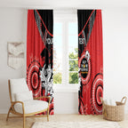 Custom NRL Dragons NAIDOC Week Window Curtain Keep The Fire Burning Indigenous Art