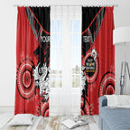 Custom NRL Dragons NAIDOC Week Window Curtain Keep The Fire Burning Indigenous Art
