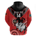 Custom NRL Dragons NAIDOC Week Zip Hoodie Keep The Fire Burning Indigenous Art