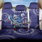 Custom NRL Bulldogs NAIDOC Week Back Car Seat Cover Keep The Fire Burning Indigenous Art