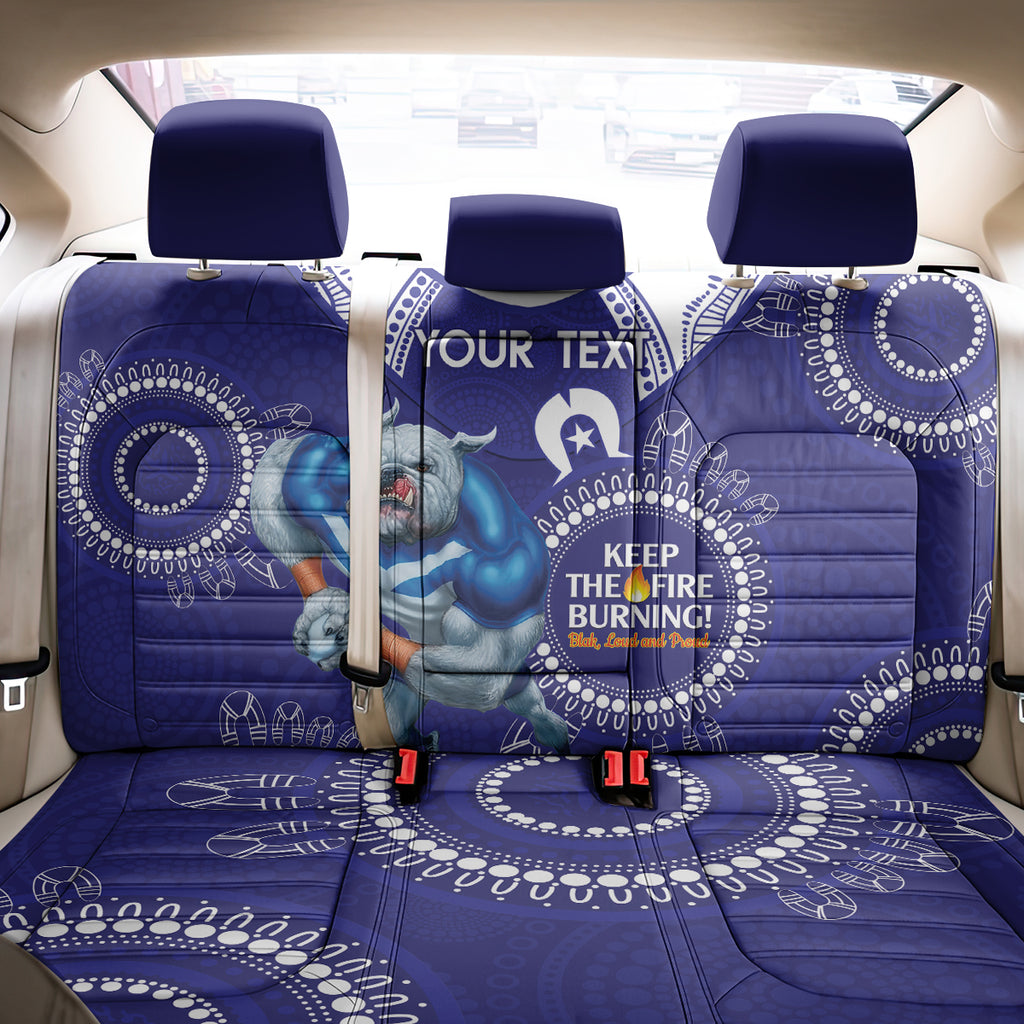 Custom NRL Bulldogs NAIDOC Week Back Car Seat Cover Keep The Fire Burning Indigenous Art