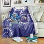 Custom NRL Bulldogs NAIDOC Week Blanket Keep The Fire Burning Indigenous Art