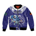 Custom NRL Bulldogs NAIDOC Week Bomber Jacket Keep The Fire Burning Indigenous Art