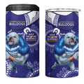 NRL Bulldogs NAIDOC Week 4 in 1 Can Cooler Tumbler Keep The Fire Burning Indigenous Art