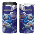 NRL Bulldogs NAIDOC Week 4 in 1 Can Cooler Tumbler Keep The Fire Burning Indigenous Art