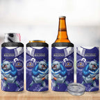 NRL Bulldogs NAIDOC Week 4 in 1 Can Cooler Tumbler Keep The Fire Burning Indigenous Art