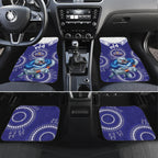 Custom NRL Bulldogs NAIDOC Week Car Mats Keep The Fire Burning Indigenous Art