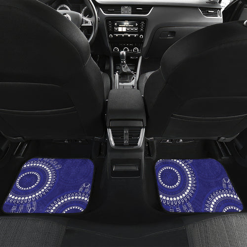 Custom NRL Bulldogs NAIDOC Week Car Mats Keep The Fire Burning Indigenous Art