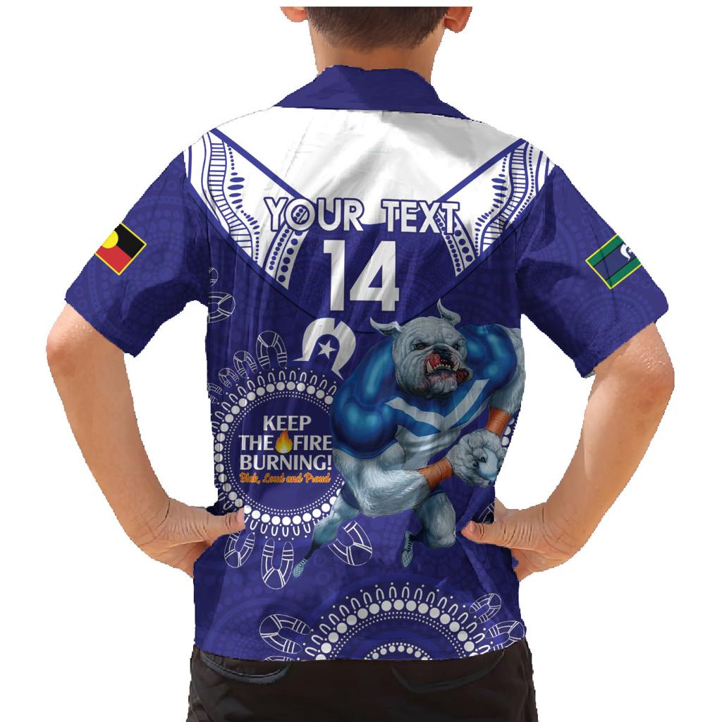 Custom NRL Bulldogs NAIDOC Week Family Matching Mermaid Dress and Hawaiian Shirt Keep The Fire Burning Indigenous Art