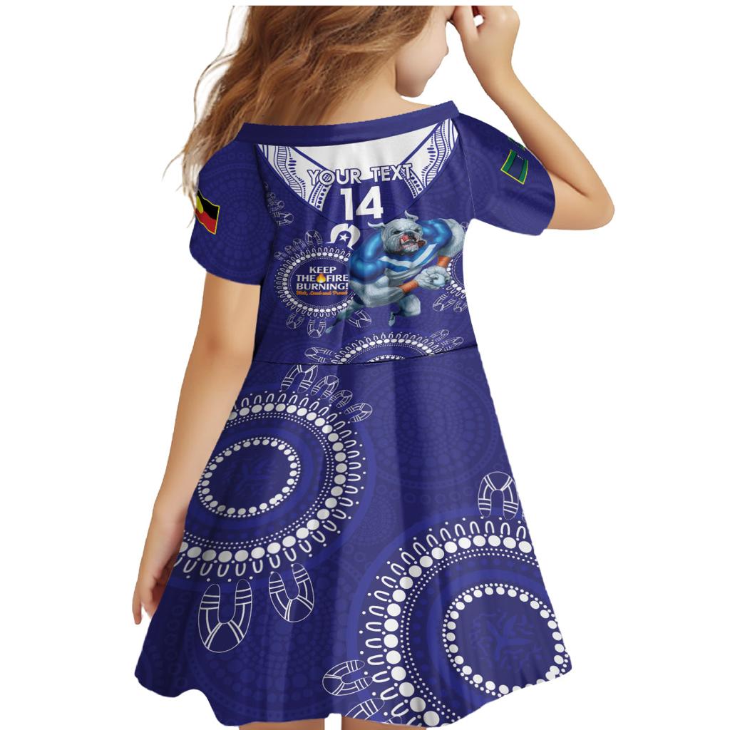 Custom NRL Bulldogs NAIDOC Week Family Matching Mermaid Dress and Hawaiian Shirt Keep The Fire Burning Indigenous Art