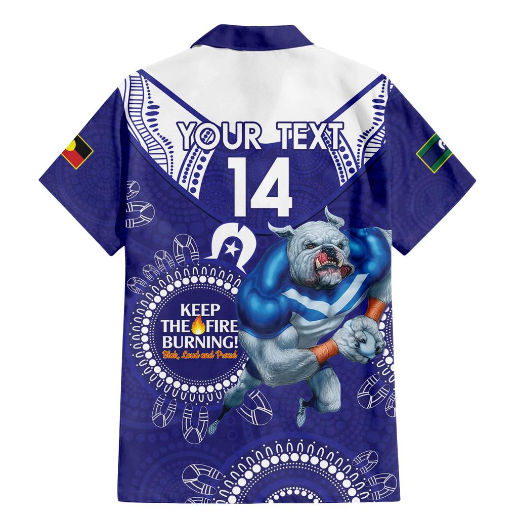 Custom NRL Bulldogs NAIDOC Week Family Matching Mermaid Dress and Hawaiian Shirt Keep The Fire Burning Indigenous Art