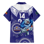 Custom NRL Bulldogs NAIDOC Week Family Matching Mermaid Dress and Hawaiian Shirt Keep The Fire Burning Indigenous Art