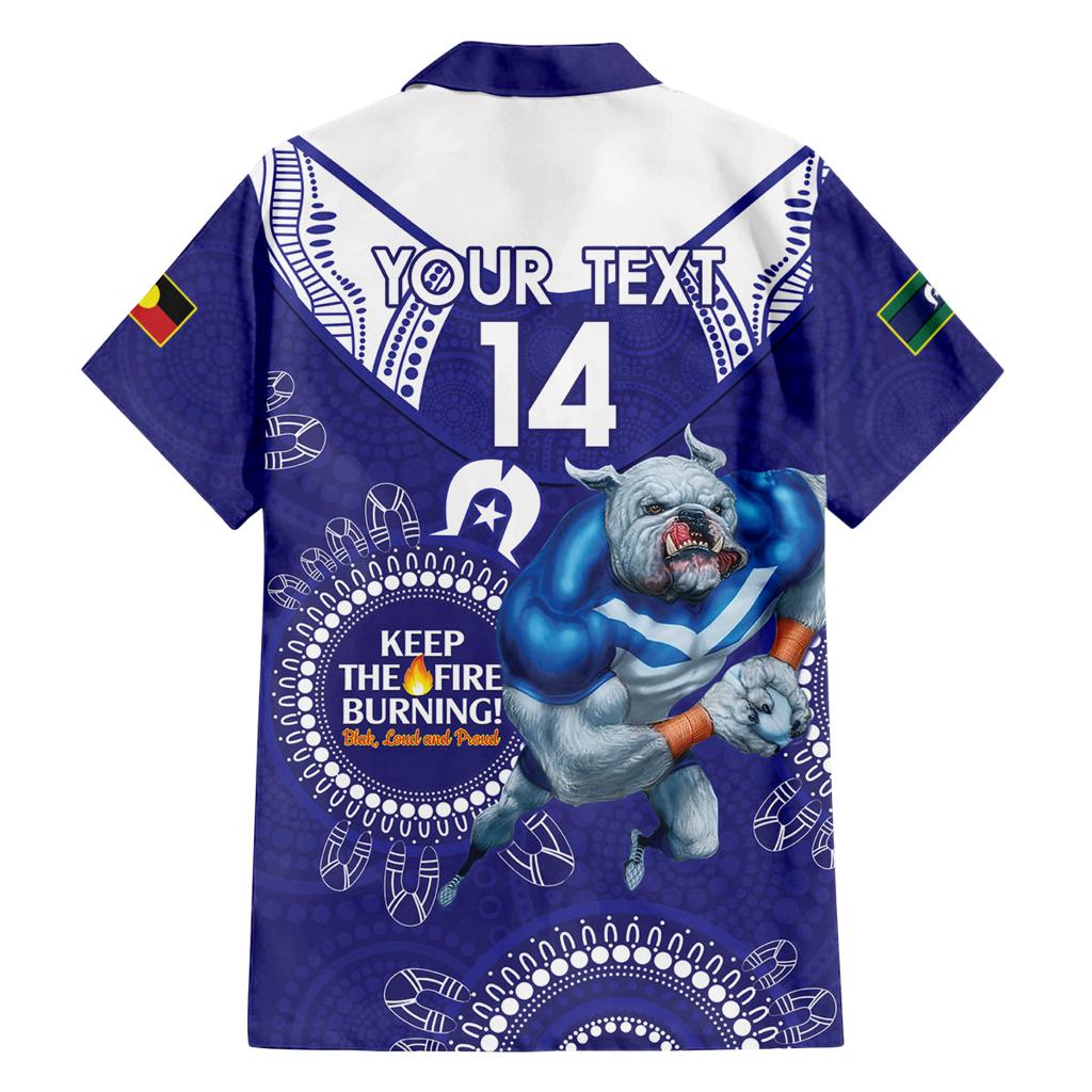 Custom NRL Bulldogs NAIDOC Week Family Matching Summer Maxi Dress and Hawaiian Shirt Keep The Fire Burning Indigenous Art
