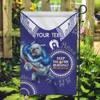 Custom NRL Bulldogs NAIDOC Week Garden Flag Keep The Fire Burning Indigenous Art